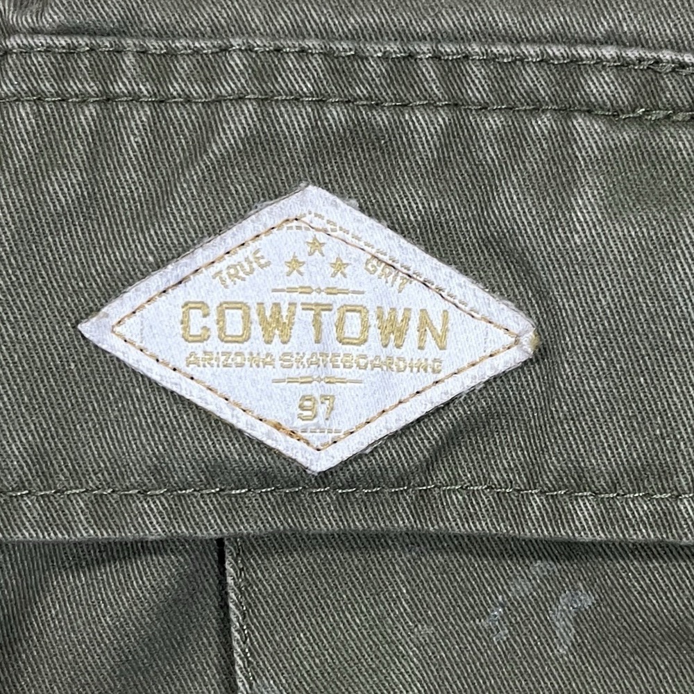 Cowtown Arizona Skateboarding Red‎ Curb Cargo Pants Mens M Military Green Grunge - Picture 6 of 10